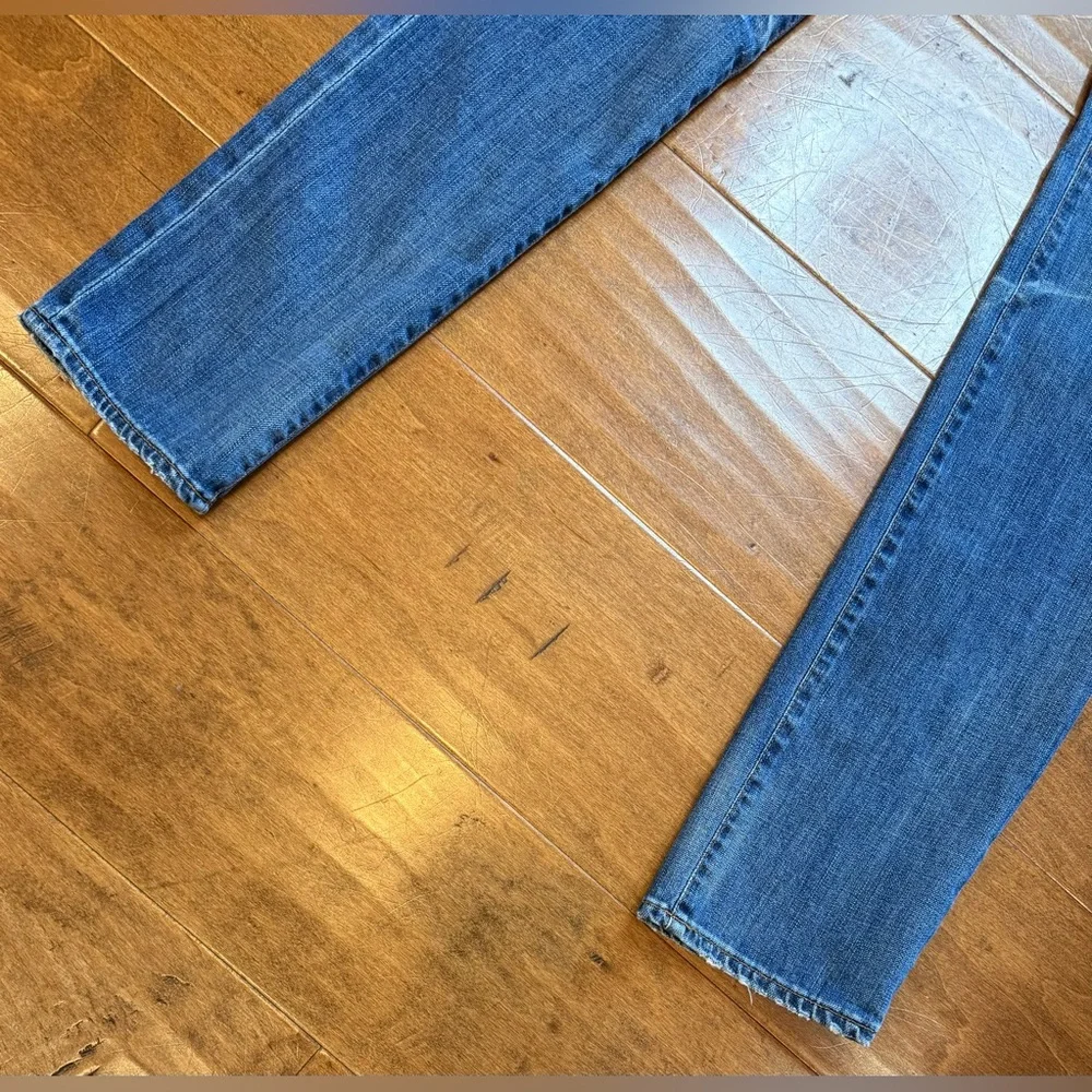 AG Premiere Skinny Straight Jeans Distressed Medium Wash 28